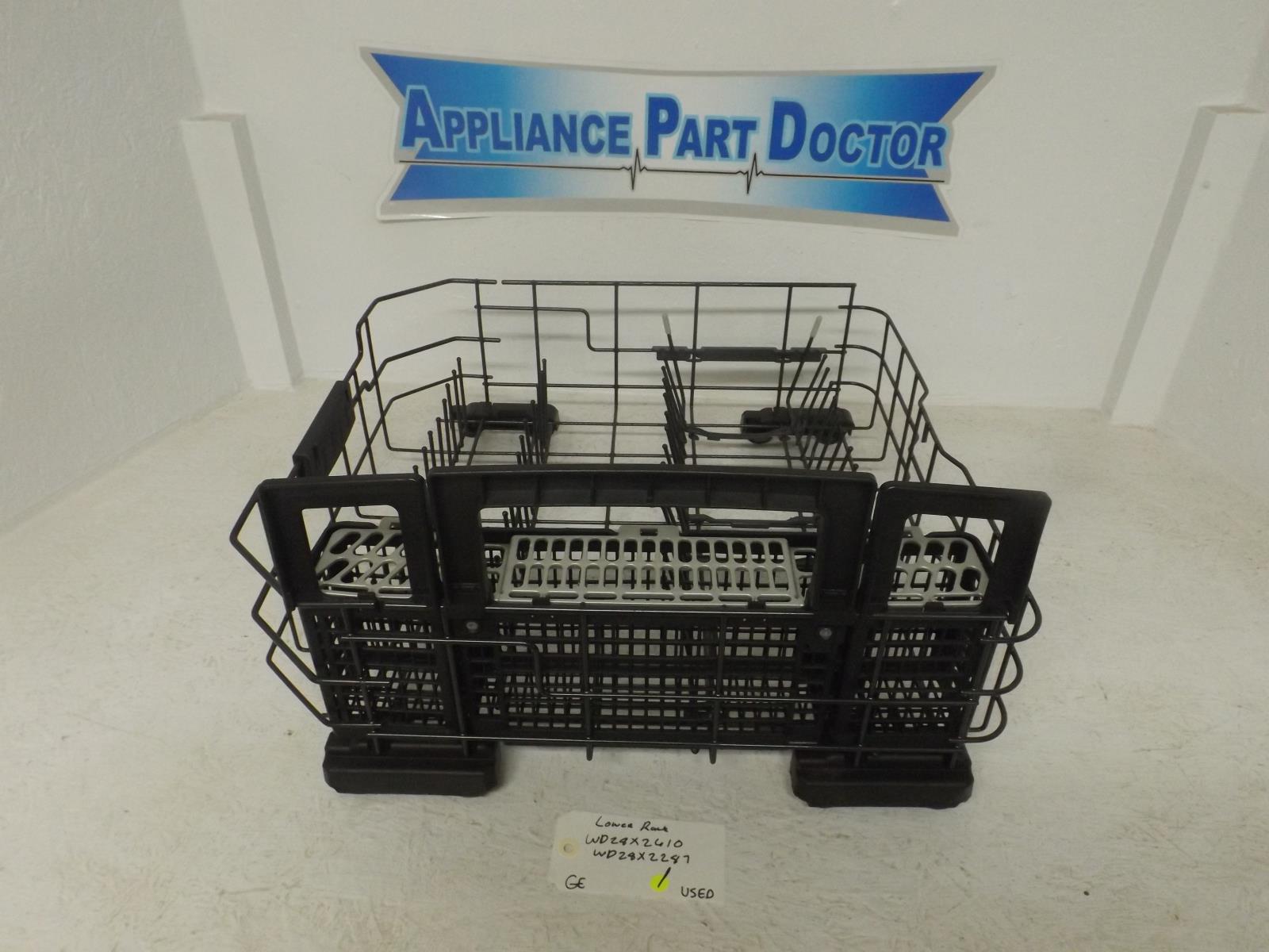 GE Dishwasher WD28X2610 WD28X2287 Lower Dish Rack Used GE Dishwasher WD28X2610 WD28X2287 Lower Dish Rack Used